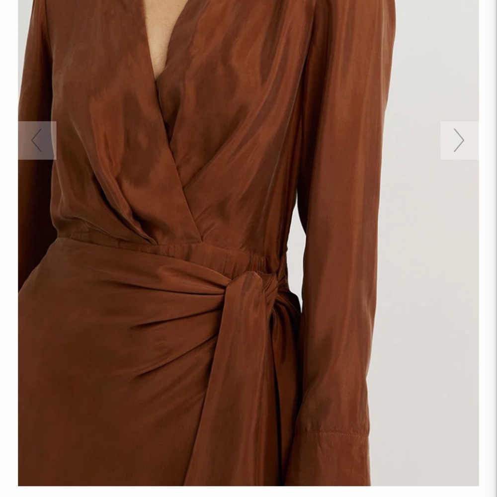 Beautiful tan wrap dress